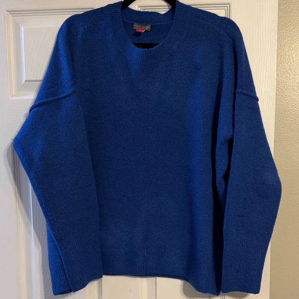 Vince Camuto Women's Blue Crew Neck Sweater